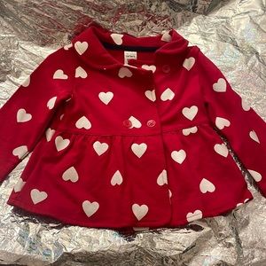 Brand new/never worn 18 months carters heart blazer.